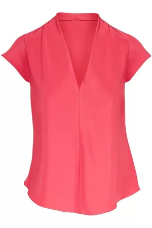 PETER COHEN V-neck silk top