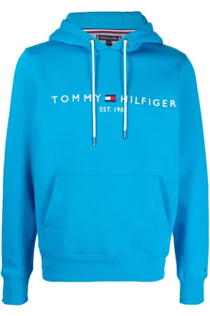 Tommy Hilfiger Logo-embroidered pouch-pocket hoodie