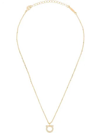 Salvatore Ferragamo Gancini crystals necklace