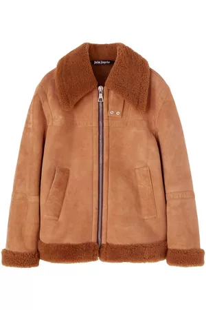 Palm Angels University shearling jacket