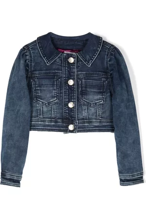 MONNALISA Daffy Duck-embroidery denim jacket