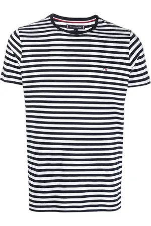 Tommy Hilfiger Logo-embroidered striped T-shirt