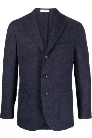 Boglioli Herringbone-pattern single-breasted blazer