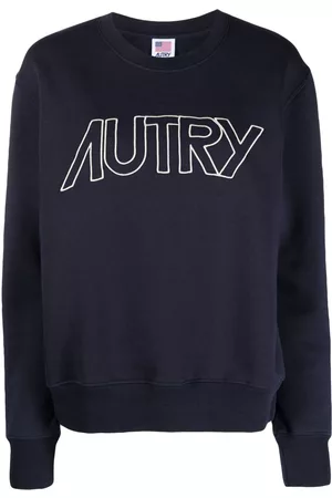 Autry Logo-embroidered cotton jumper