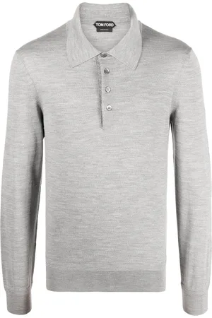Tom Ford Long-sleeve wool polo shirt