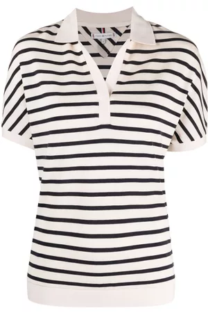 Tommy Hilfiger Striped split-neck T-shirt