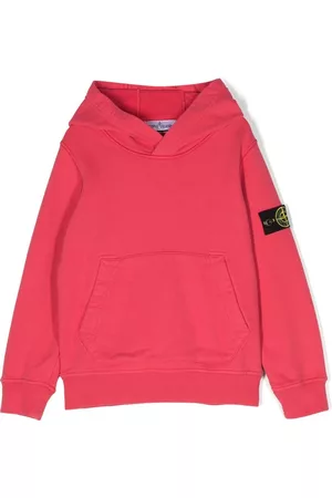 Stone Island Compass-patch cotton hoodie