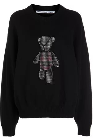 Alexander Wang Beiress crystal-embellished wool jumper