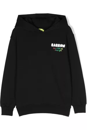 BARROW Logo-print cotton hoodie