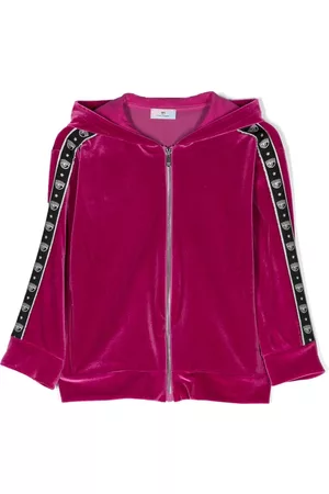 Chiara Ferragni Logo-trim zipped hoodie