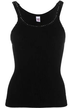 RE/DONE Ribbed-knit cotton tank top