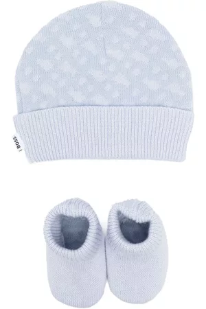 HUGO BOSS Printed hat and slippers set