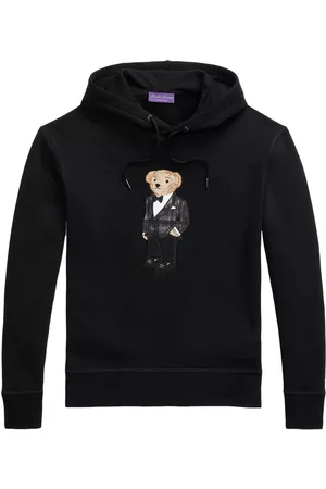 Ralph Lauren Teddy-bear motif drawstring hoodie