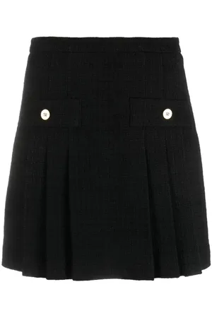 Sandro High-waisted pleated miniskirt