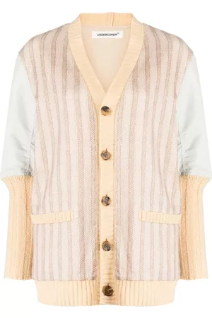 UNDERCOVER Ribbed-knit panelled jacket