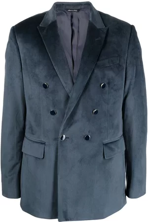 REVERES 1949 Double-breasted velour blazer