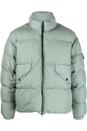 Stone Island Crinkle Reps Compass-badge puffer jacket