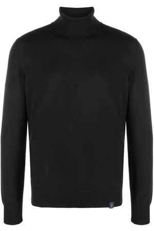 FAY Fine-knit roll-neck sweatshirt