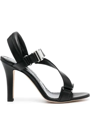Manolo Blahnik Puxan 95mm leather sandals