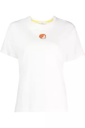 MIRA MIKATI Logo-embroidered organic-cotton T-shirt