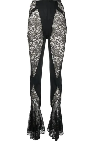 Lace pants in Black color for Women on sale