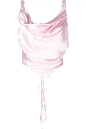 MANURI Lilly silk-blend corset top