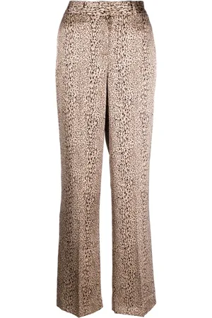 Twin-Set Leopard-print wide-leg trousers