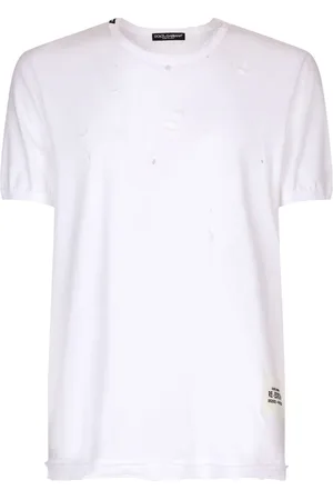 Dolce & Gabbana Distressed cotton T-shirt