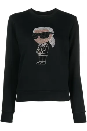 Karl Lagerfeld Ikon rhinestone-embellished sweatshirt