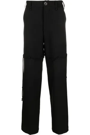 SONG FOR THE MUTE Logo-patch straight-leg trousers