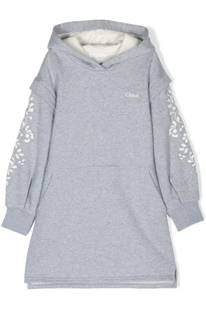 Chloé Embroidered-design hooded dress