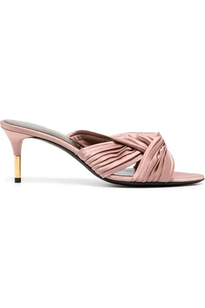 Tom Ford Knot-detail 75mm pleated mules