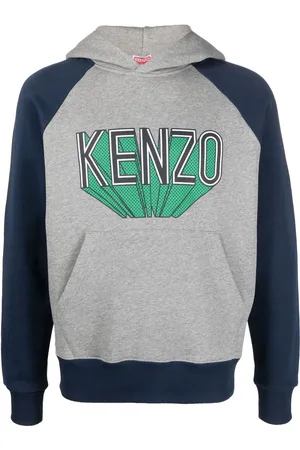 Kenzo Logo-print cotton jersey hoodie
