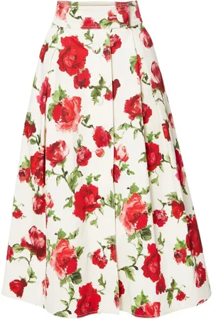 Carolina Herrera Floral-print A-line skirt