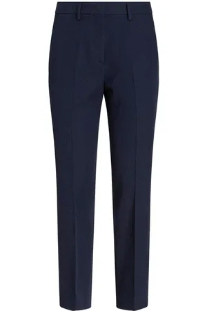 Etro Tapered-leg mid-waist trousers