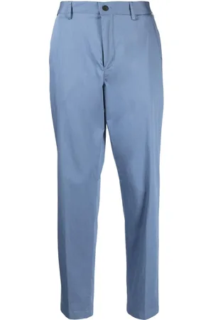 Buy Blue Grey Plaid Formal Pants For Men Online In India-atpcosmetics.com.vn