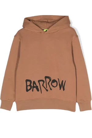 BARROW Logo-print cotton hoodie