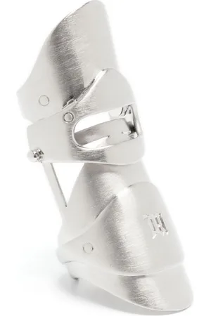 MISBHV Armor logo-engraved ring