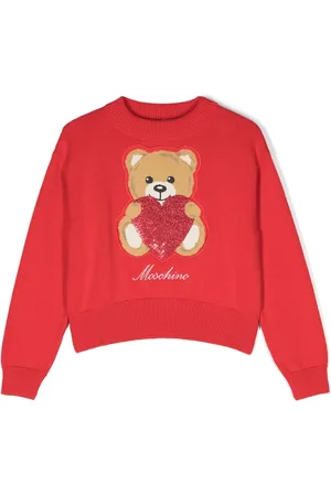 Moschino Teddy Bear embroidered jumper