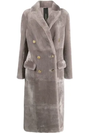 Blancha Long-sleeve shearling coat