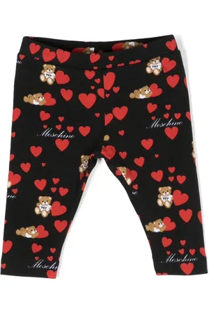 Moschino Heart-print stretch cotton leggins