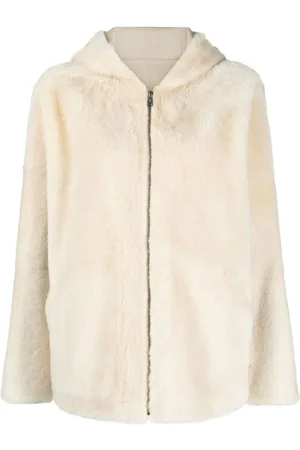 YVES SALOMON Shearling hooded jacket