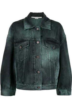 Stella McCartney Tie-dye oversized denim jacket
