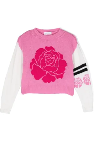 MONNALISA Crew-neck wool jumper