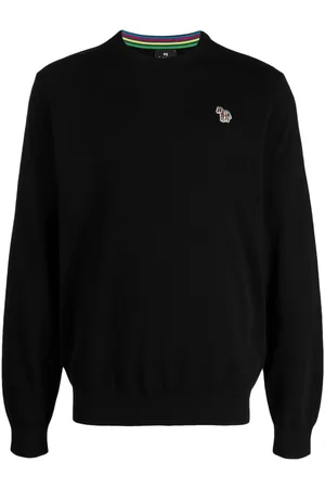 Paul Smith Zebra-patch crew-neck jumper