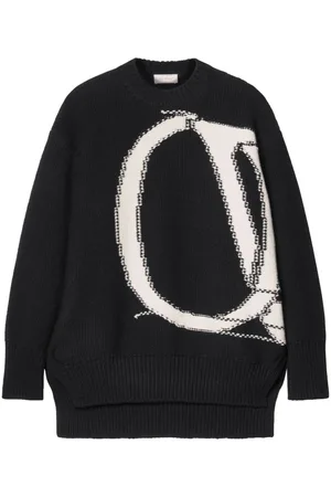 OFF-WHITE Ow Maxi logo-intarsia jumper