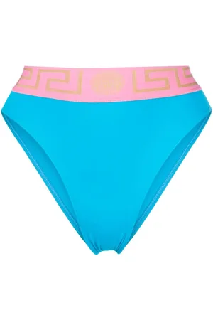 VERSACE Grecca-waistband bikini bottoms