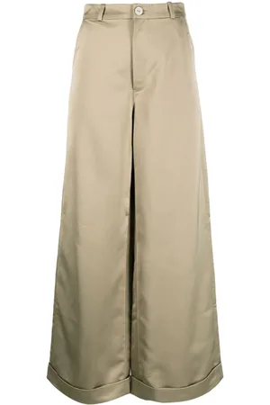 1309 Studios Satin-finish flared trousers