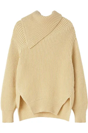Jil Sander Foldover neck ribbed jumper