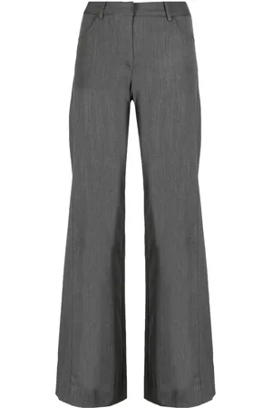 TWP High-waisted flared wool trousers